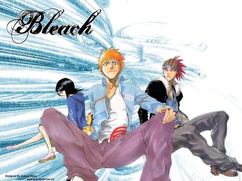 Three Anime Characters — Blue, Dynamic, Manga, Anime Art