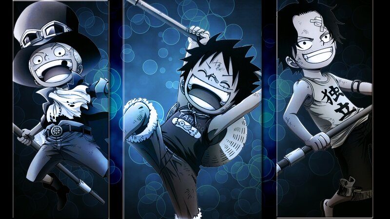 Three Anime Characters — Blue, Energetic, Manga