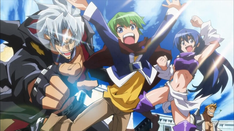 Three Anime Characters — Blue, Energetic