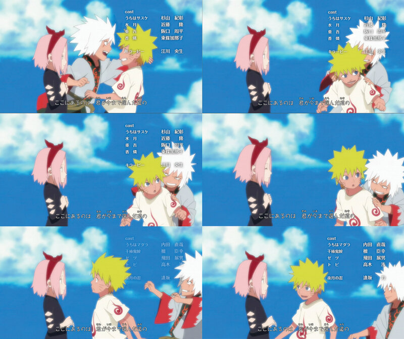 Three Anime Characters — Blue, Peaceful
