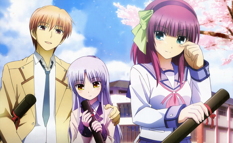 Three Anime Characters — Blue, Serene, Spring