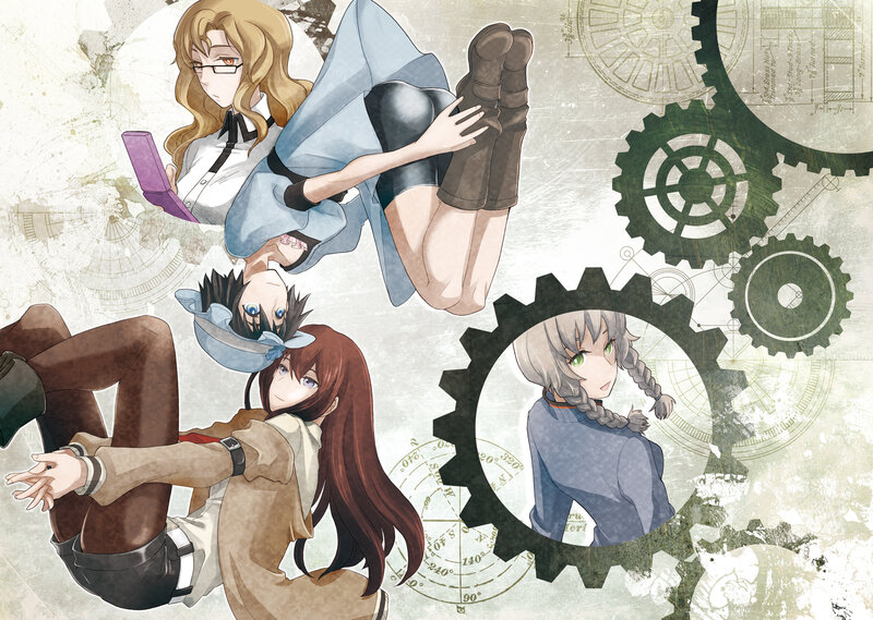 Three Anime Characters — Brown, Dramatic, Gears