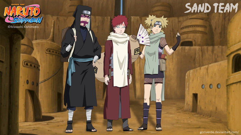 Three Anime Characters — Brown, Neutral