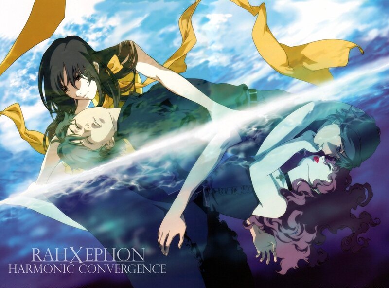 Three Anime Characters Floating