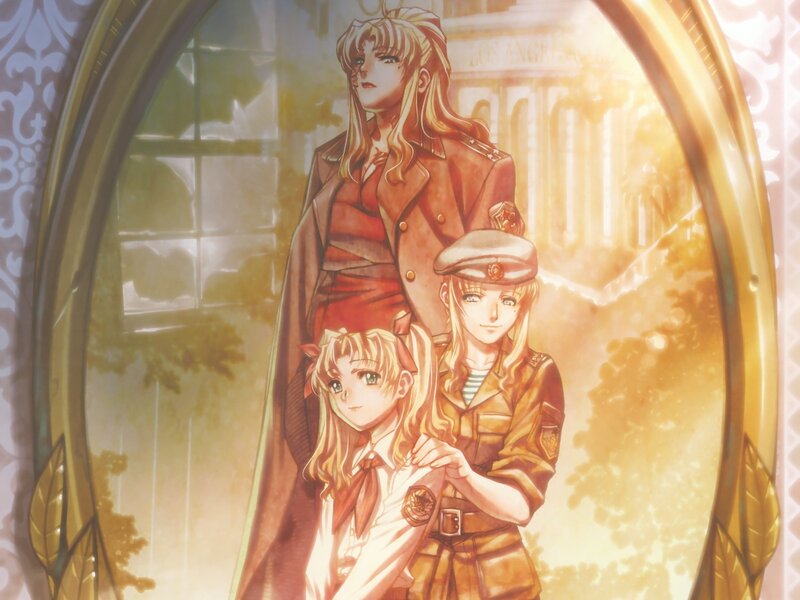 Three Anime Characters — Gold, Dramatic