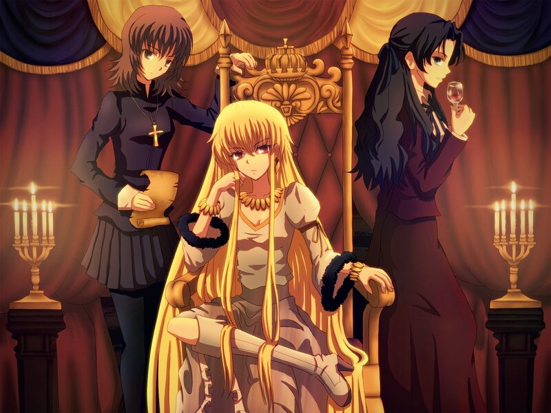 Three Anime Characters — Gold