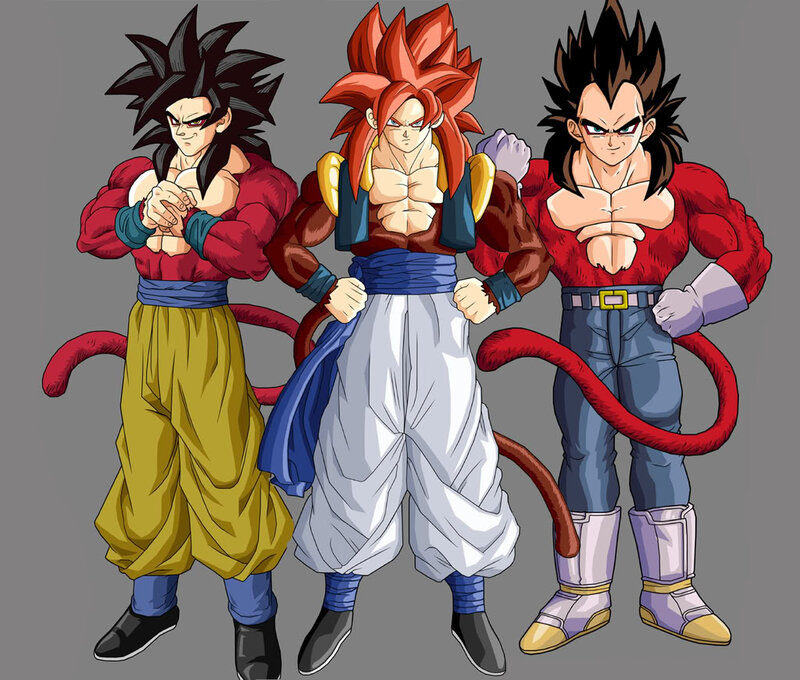 Three Anime Characters — Gray, Confident