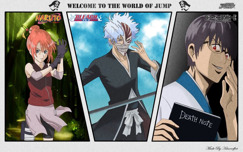Three Anime Characters — Green, Dramatic, Character Portraits