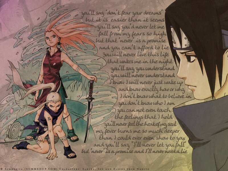 Three Anime Characters — Green, Dramatic