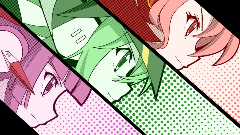 Three Anime Characters — Green, Dynamic, Manga