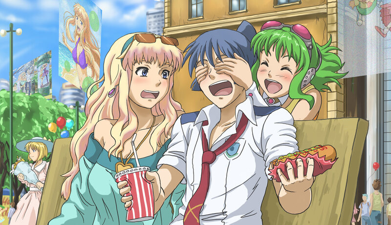 Three Anime Characters — Green, Lively