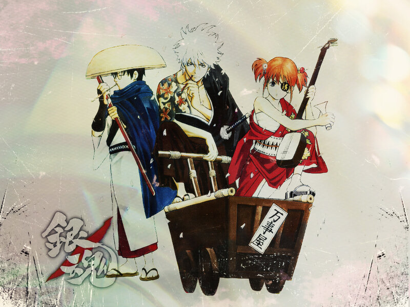 Three Anime Characters in Cart