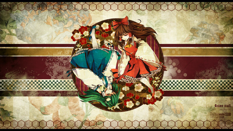 Three Anime Characters in Circle