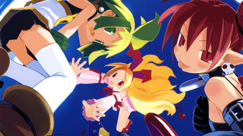 Three Anime Characters in Motion — Blue, Dynamic