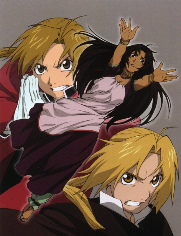 Three Anime Characters in Motion — Yellow