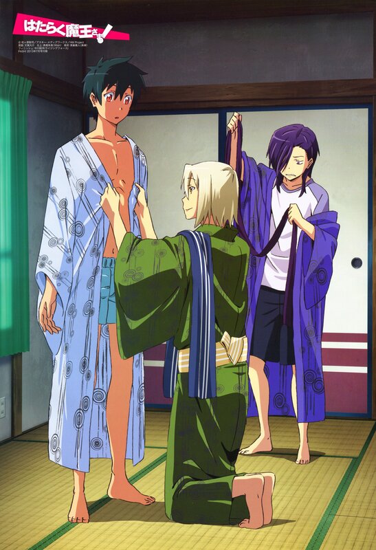 Three Anime Characters in Robes