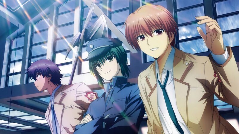 three anime characters in uniform