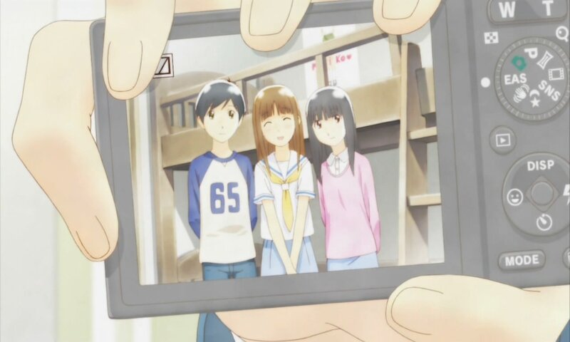 Three Anime Characters on Screen