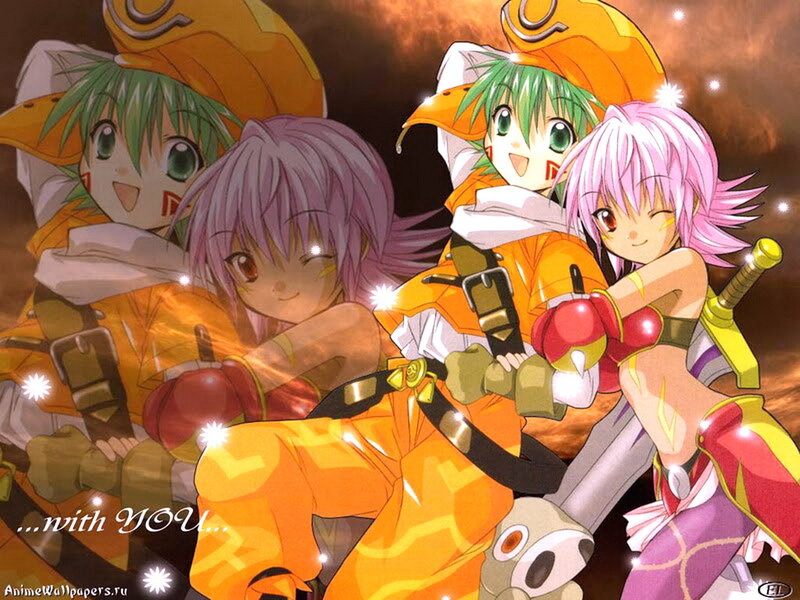 Three Anime Characters — Orange, Adventurous