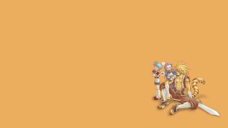 Three Anime Characters — Orange, Calm, Sword