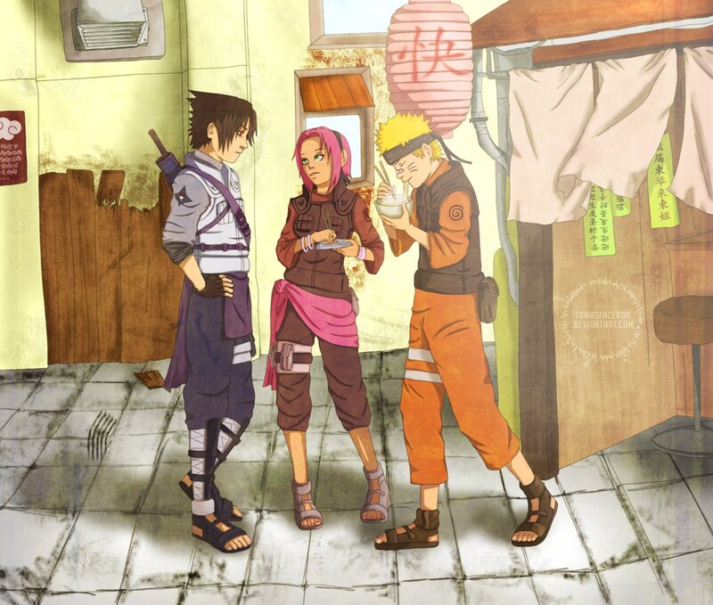 Three Anime Characters — Orange, Casual