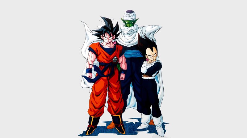 Three Anime Characters — Orange, Confident, Goku