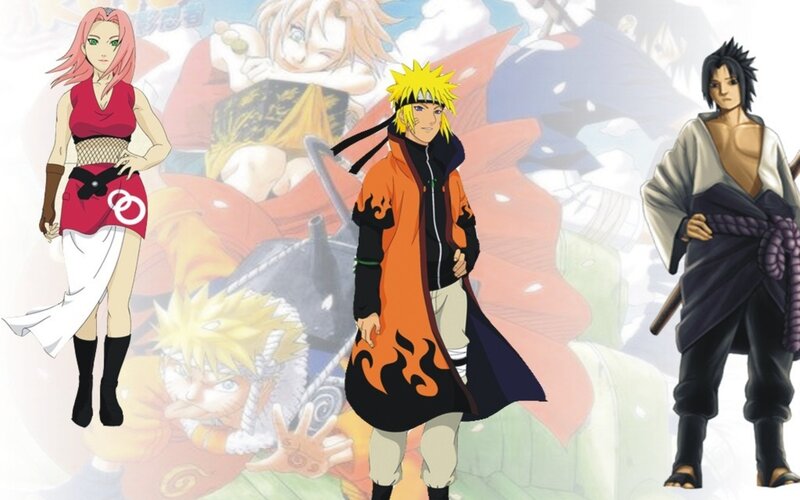 Three Anime Characters — Orange, Dramatic, Sakura Haruno