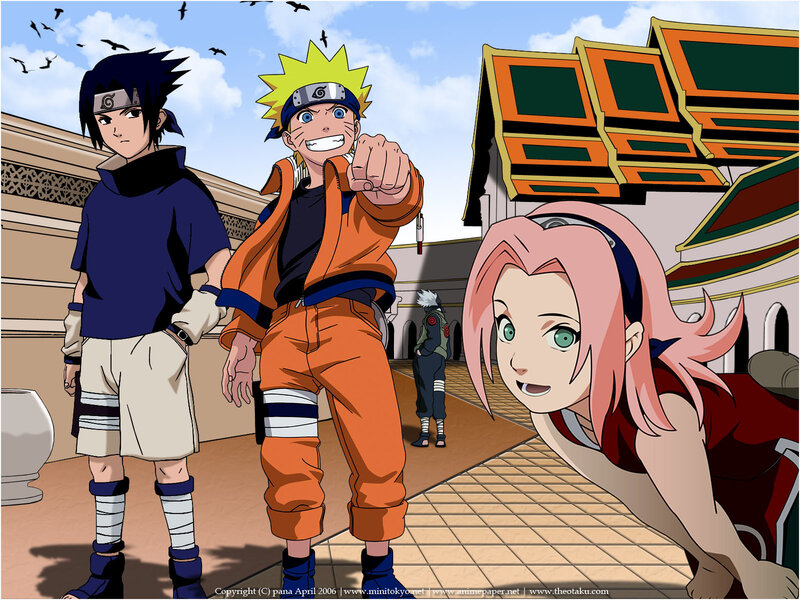 Three Anime Characters — Orange, Energetic