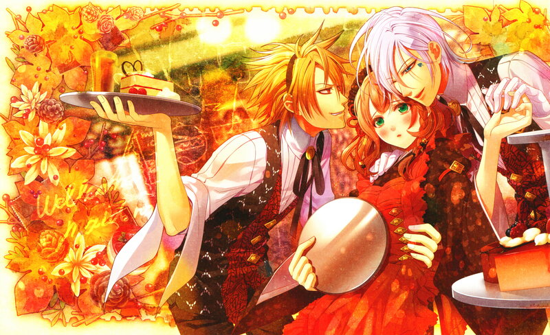 Three Anime Characters — Orange, Warm