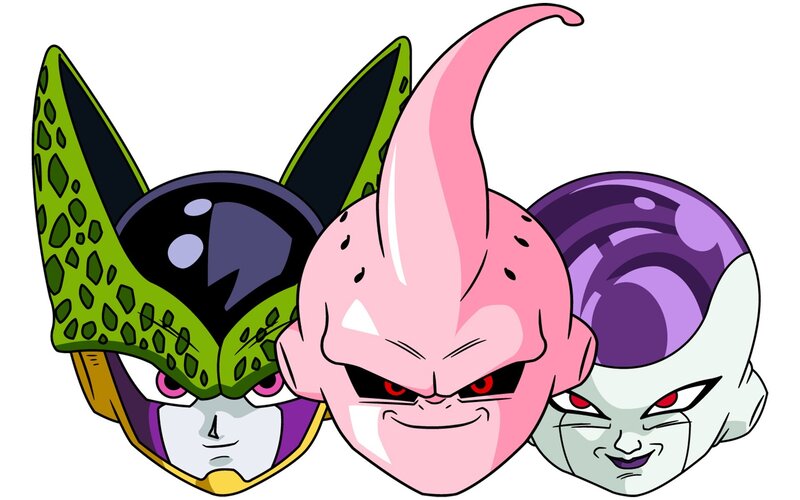 Three Anime Characters — Pink, Aggressive