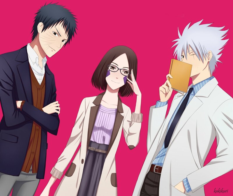 Three Anime Characters — Pink, Neutral