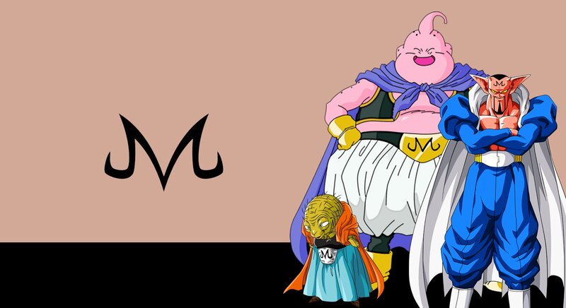 Three Anime Characters — Pink, Playful, Buu