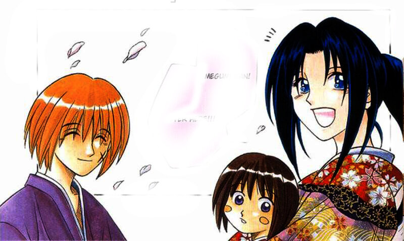 Three Anime Characters — Purple, Cheerful