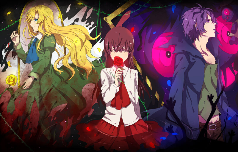 Three Anime Characters — Purple, Dark, Night