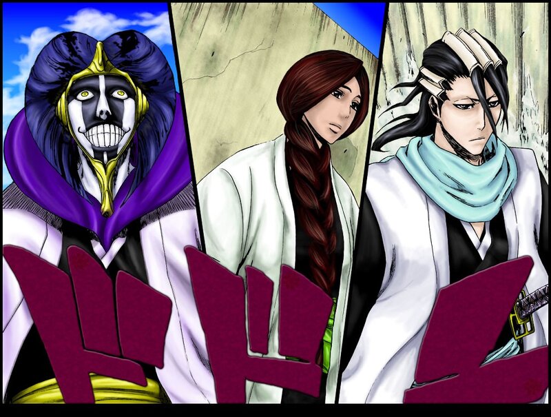 Three Anime Characters — Purple, Dramatic, Manga, Mask