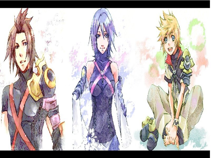 Three Anime Characters — Purple, Dramatic, Manga