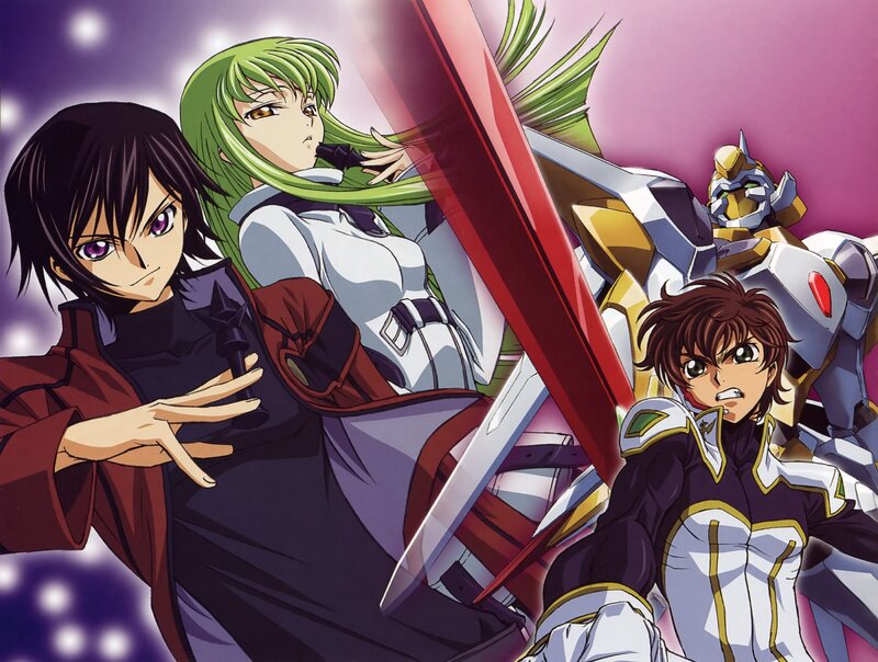 Three Anime Characters — Purple, Dramatic, Mechs