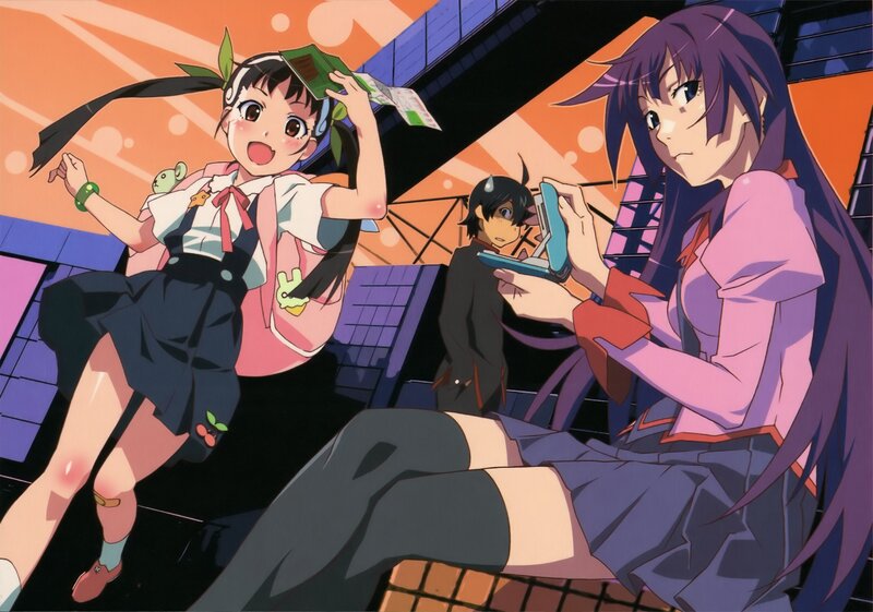 Three Anime Characters — Purple, Dynamic