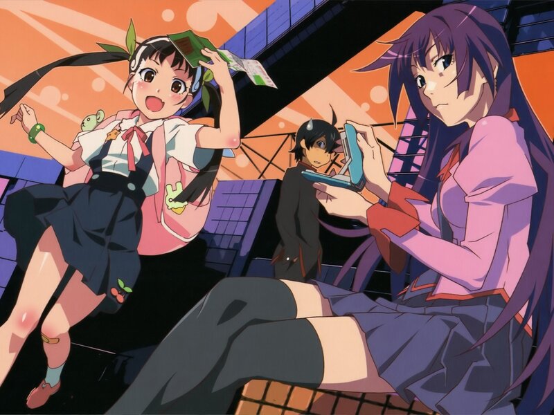 Three Anime Characters — Purple, Energetic
