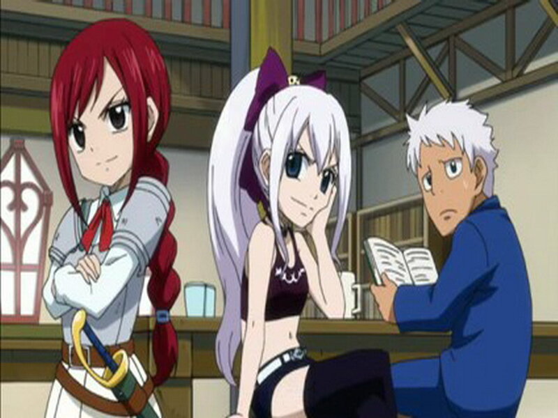 Three Anime Characters — Red, Casual