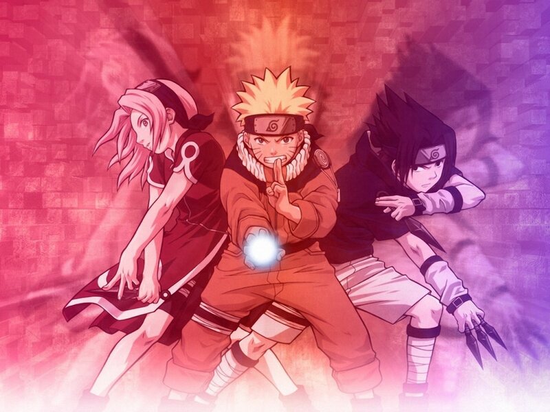 Three Anime Characters — Red, Dramatic, Character