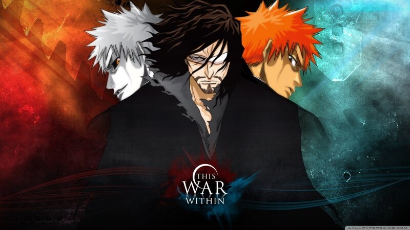 Three Anime Characters — Red, Dramatic, Fire, Ice