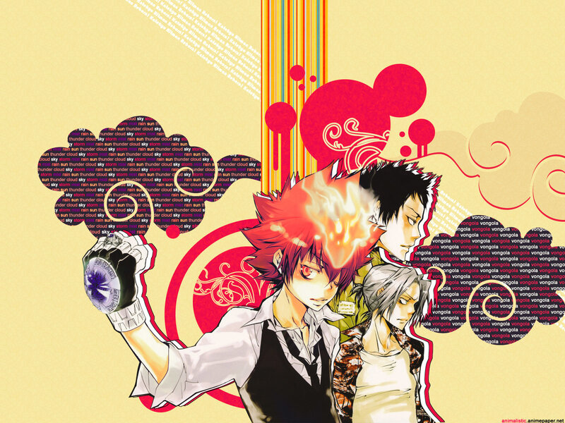 Three Anime Characters — Red, Dramatic, Intense, Flame