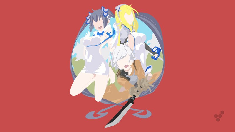 Three Anime Characters — Red, Dynamic