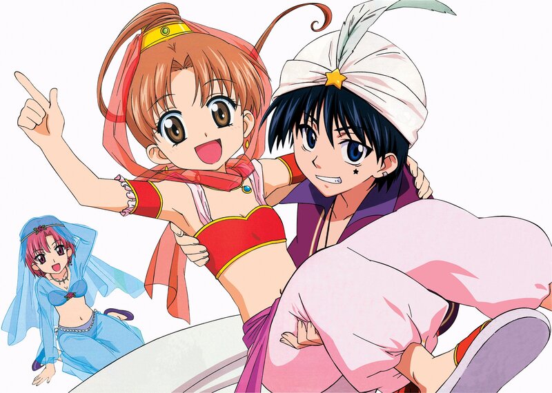 Three Anime Characters — Red, Energetic