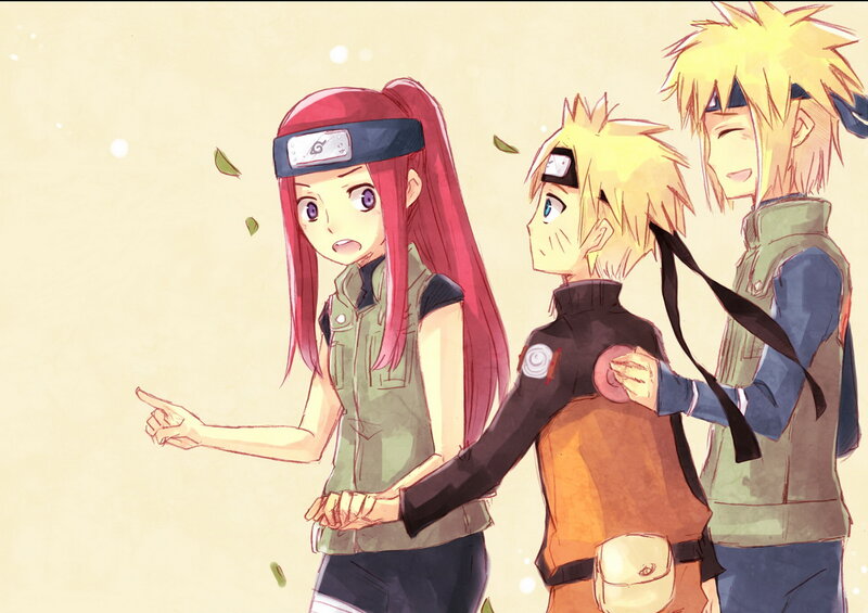Three Anime Characters — Red, Playful, Headband