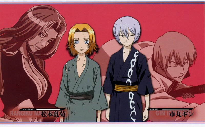 Three Anime Characters — Red