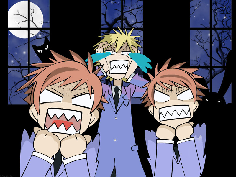 Three Anime Characters Screaming