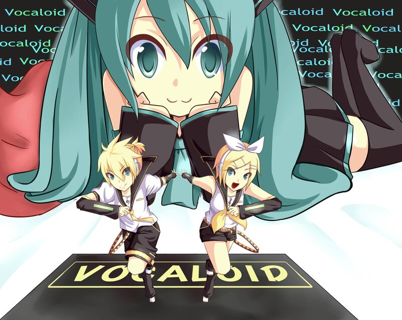 Three Anime Characters — Teal, Energetic