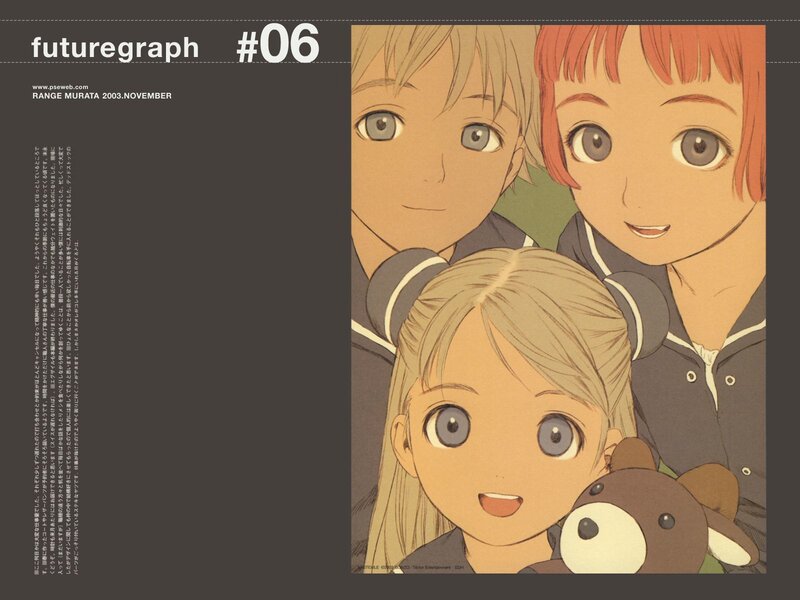 three anime characters together